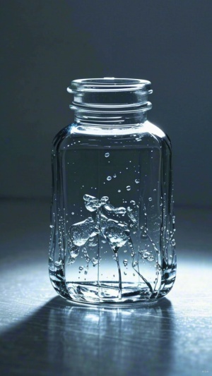 一地摔烂的玻璃酒瓶，深邃背景，光影效果好，文化韵味，高级感，获奖作品
