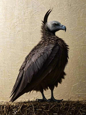 一个表面是秃鹫的羽毛材质的方块