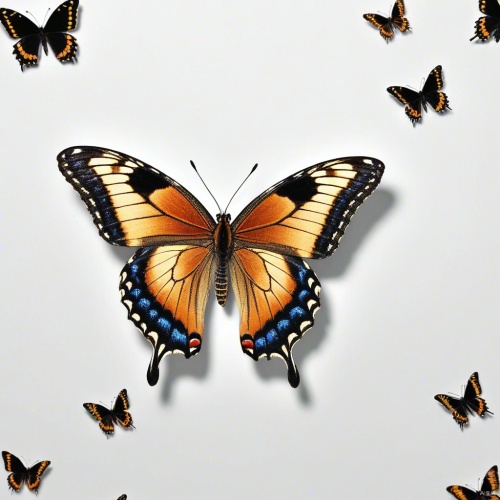 一个logo,主体是蝴蝶，左面翅膀是蛇，右面翅膀是狐狸，简笔画，白底黑画