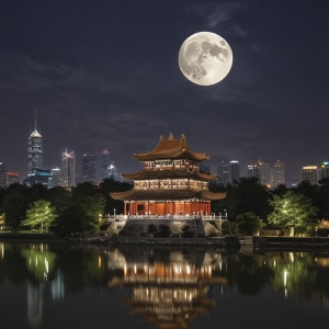 一轮月亮照中国
