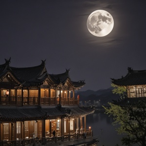一轮月亮照中国
