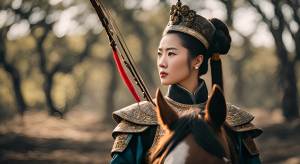 古代中国女将军，骑马射箭