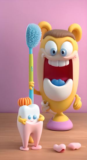 这个故事告诉我们，刷牙是保护牙齿的重要步骤。只有爱护牙齿，我们的笑容才会永远灿烂。希望小朋友们都能像小绒球一样，养成每天刷牙的好习惯，让健康的牙齿伴随我们快乐成长。