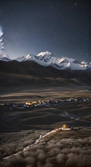 西藏星空广宽的天地