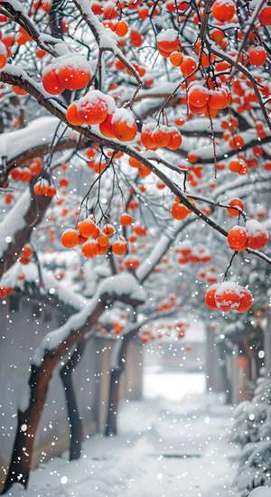 雪花飘落的静谧时刻