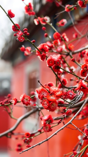春色满园关不住，红杏一枝出墙来。特写