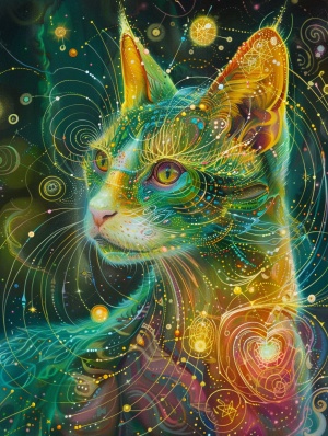 Enchanting Cosmic Cat