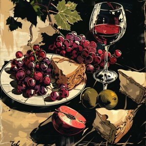 葡萄酒文化海报