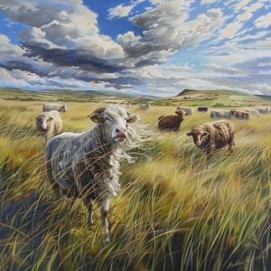 风吹草低见牛羊