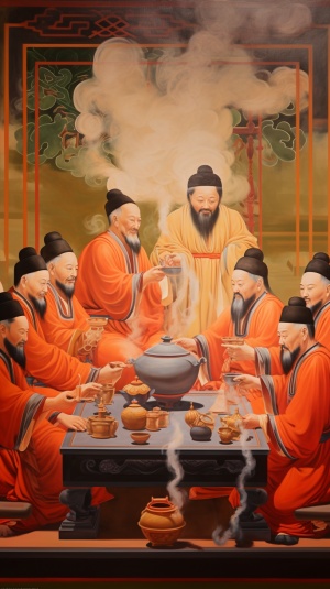 楚国有一个祭神活动，负责祭神的人将一壶酒赏给几个手下喝。