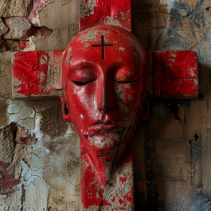 宗教 十字架 血腥 人头
