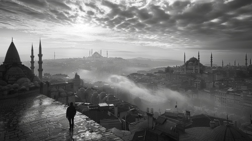 摄影师ie,Mike,的风格以清新、简约、富有情感为特点，用漂亮光影和迷人色彩来表达自己的视角，用镜头捕捉俯视伊斯坦布尔的风景、创造令人惊叹的照片 Hasselblad
