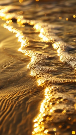 金色和金色金沙漩涡，发着闪烁之光