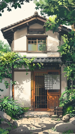 一个小房子，门窗是矩形的