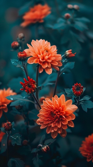 undefined One kind of flower is cloisonneIts petals are as deep as thesea, and its heart is like dew There are many green leaves on the branches, and manycrystal orange buttonchrysanthemums Comparedwith love, you can feel itsloyalty and purity its v 4 ar 9:16