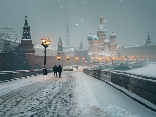 摄影师ie,Mike,的风格以清新、简约、富有情感为特点，用漂亮光影和迷人色彩来表达自己的视角，用镜头捕捉了风雪中莫斯科的风景、创造令人惊叹的照片 Hasselblad