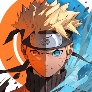 Naruto Uzumaki Q版风格插图-快乐、顽皮和想象