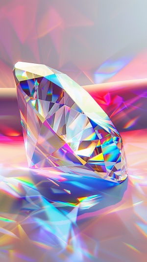 彩色的钻石全息风格