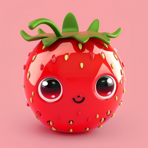 可爱卡通草莓水果头像