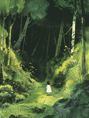 在一个叫做艾维拉的小村庄里，住着一个好奇心旺盛的小女孩名叫艾拉。她的家就在村庄边的森林旁。森林对于艾拉和她的朋友们来说是一个神秘又迷人的地方。但是，这样的和平很快被打破了，一个传说开始在村庄中流传：森林的深处藏着一个古老的秘密，而只有一个纯洁心灵的孩子才能解开这个谜。艾拉决定踏上寻找这个秘密的旅程。她相信凭借她的好奇心和勇气，可以找到答案