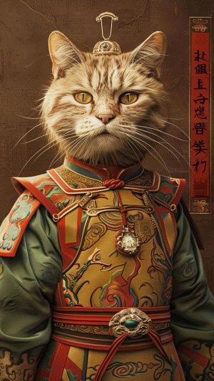 中国风宫廷猫威武装扮