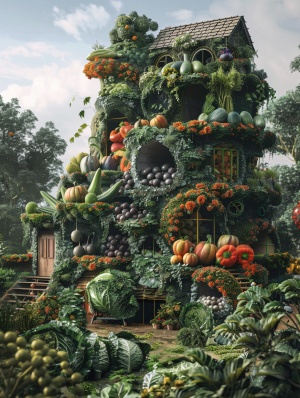 蔬菜艺术建筑设计