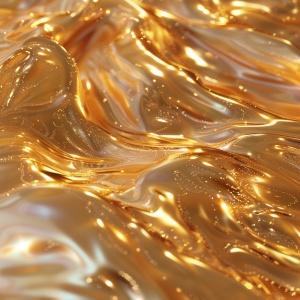 龙 浅金色 液体金沙 透明质感 高清画质
