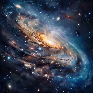 神奇奥妙的宇宙，银河系，太阳系，高清，好奇，艺术作品