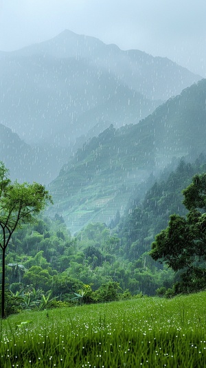 春雨细绵 春意盎然