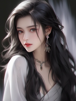 中国现代风格美少女画质大师作品8K分辨率