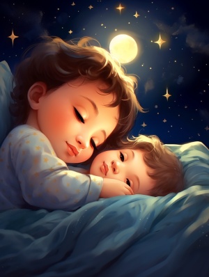 晚安世界晚安宇宙，想像自己就像小婴儿时期躺在妈妈温暖的怀里，感到自己被守护着，安全无虞。愿你所到之处，遍地阳光，愿你梦的远方，温暖为向。晚安～实在太可爱啦，不舍得全部图片放出来，偷偷得只放5张吧！治愈，宝宝，宝贝，睡觉，香甜#治愈系插画#每日壁纸#我的宝贝#晚安#晚安故事#浪漫生活的记录者#浪漫惊喜#不哭不闹的宝宝#自我成长#自我提升#素材#新头像的魅力#亲子关系#育儿分享#母婴育儿#头像#好看头像#亲子头像#头像分享#亲子卡通头像#睡觉头像#唯美#接好孕#宝宝日常#稀有素材#高质素材#数字艺术#宝贝 #萌娃日常 #毕奇晚安宝贝 #哄睡 #哄娃睡觉 #宝宝 #可爱#国风#灵感术#祈福#静心#修心#禅意#中国文化#东方美学#极简主义#审美积累#治愈#艺术#高级感#视觉#睡觉#审美提升#国潮#中式