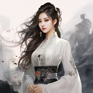 中国风美女全身描绘——刘岩的身材外形