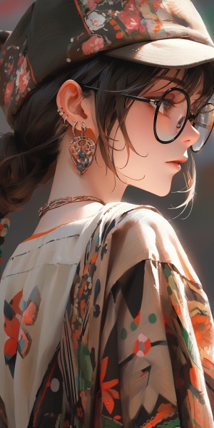 半身照·珠宝头饰·新中式风格的女孩