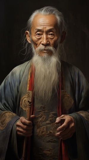 中国古风，智慧老者