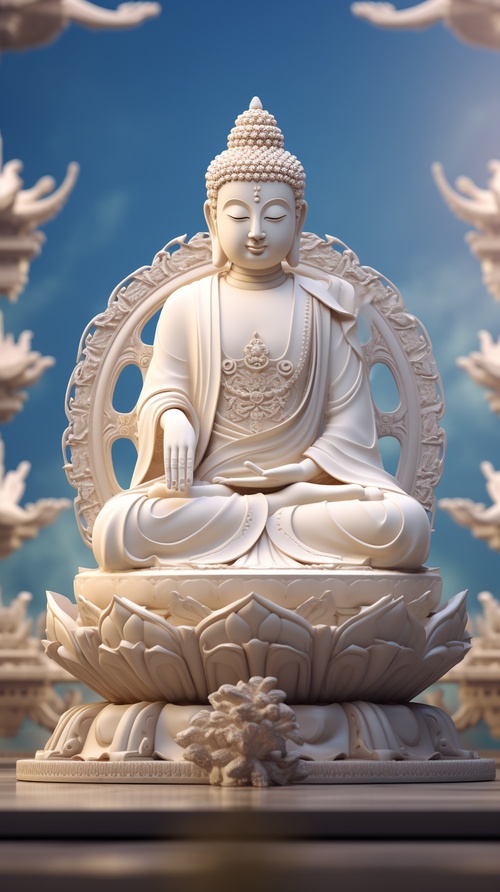 masterpices,beauty,shot,,full,body,,elaborate,gorgous,Buddha,statue,in,China,,minimalism,,Creative,Trends,,Exquisite,Details,,IP,,Masterpieces,,Gorgeous,Colors,,Clear,Acrylic,,Clay,Materials,,White,Background,,3d,,c4d,,Blender,,OC,Renderer,,Dribble,,High,Detail,,8k,,Studio,Lighting,,Detail,,Art,,Award,Winning,,Light,Color,,Cinematic,Lighting,,Ultra,HD,,3D,Rendering,,aesthetic,space,Background