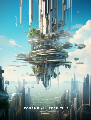 未来都市：高科技与高楼大厦融合的高级感