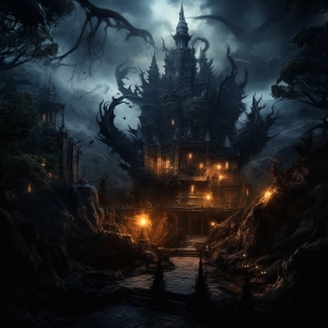 恐怖的黑夜：古堡中的黑巨龙
