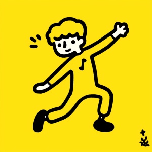 cute,cartoon,boy,,full,body,,yellow,background,,doodle,in,the,style,of,Keith,Haring.,sharpie,illustration,,bold,lines,and,solid,colors,simple,details,,minimalist,ar,3:4s,200,niji,5