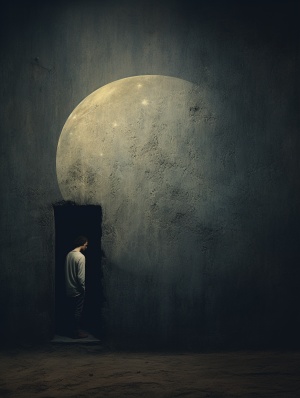 孤独角落的月光