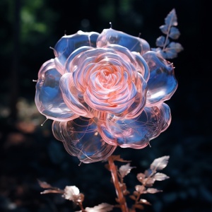 晶莹剔透的玫瑰之美