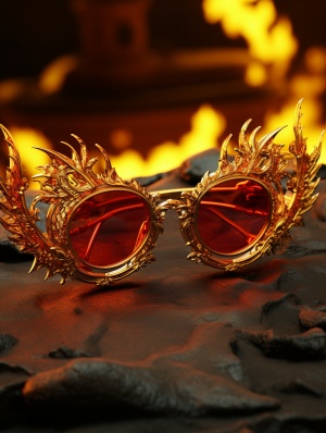 黄金打造的8K眼镜-龙飞凤舞