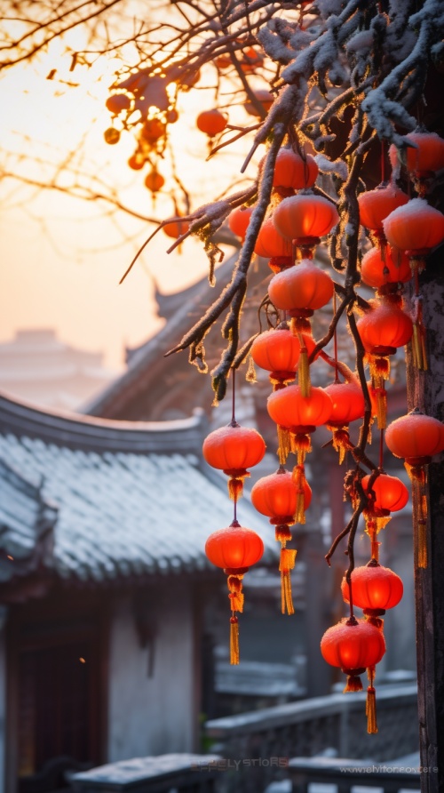 a,huge,persimmon,tree,in,the,corner,of,the,city,,hung,with,red,persimmon,persimmon,covered,with,snow,,rising,sun,,jiangnan,ancient,town,traditional,landscape,quiet,,beautiful,,high,details,,soft,moonlight,,soft,color,,soft,light,,8k,,new,happiness,,deep,details,,detail,level,clear,,high,quality,,high,definition,,new,love,rendering,,hd,v,5.2,ar,2:3