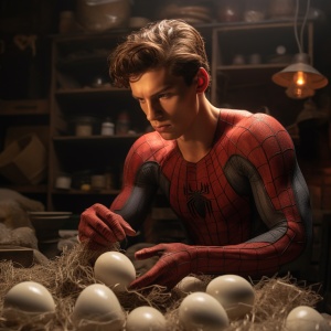 Peter Parker, Spider-Man, to Buy Eggs