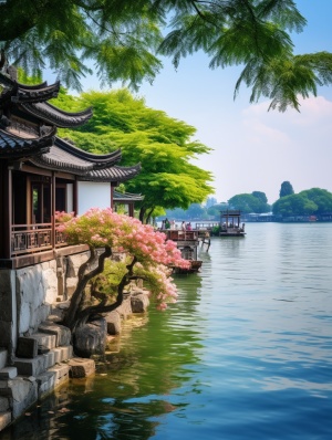 Beautiful Scenery of West Lake in Hangzhou