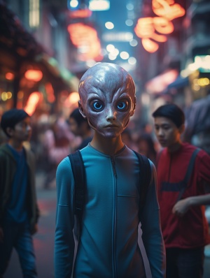 Alien Boy in Glowing Bodysuit: A Masterpiece of Ultra-Wide-Angle Tokusatsu