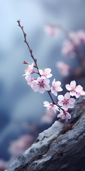 This,beautiful,branch,,mild,fairy,mist,,pale,blue,plum,blossom,,plum,blossom,,valley,,snow,,petals,clear,,snow,on,the,petals,,realistic,,real,,like,the,feeling,of,love,,complex,detail,processing,,HD,,Dream,Fairy,Kingdom,HD,,ureal,ar,2:3,v,4uplight