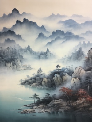 中国山水画与张大千风格