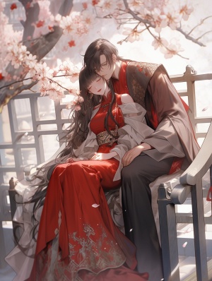 Trending Chinese Style Artwork: Guweiz's Lovely Couple