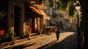 大师作品：法国郊外小镇街拍，行人的漂亮光影