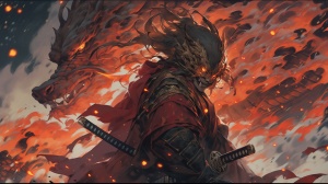 A Fiery Encounter with the Mysterious Samurai